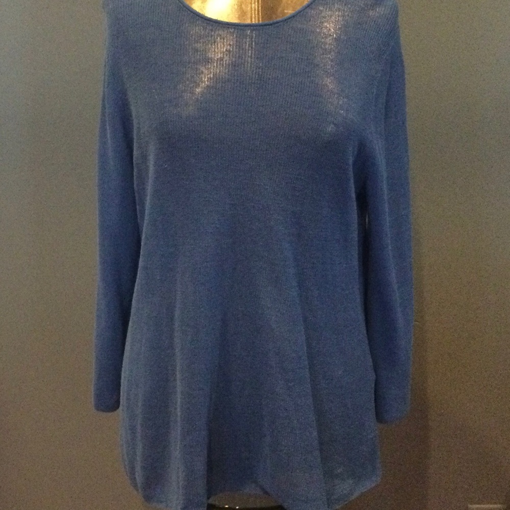Eileen Fisher Blue Pullover Sweater